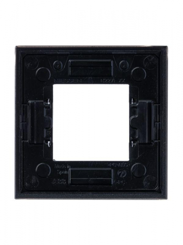 Рамка 1-м 2мод. Zenit стекло графит ABB 2CLA227100N3801 фото 3