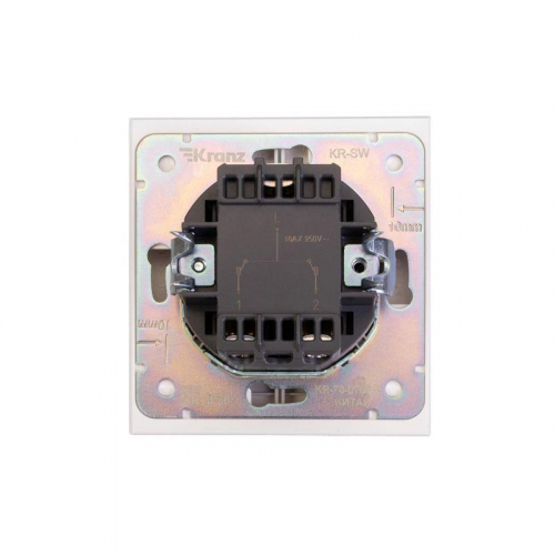 Переключатель проходной 2-кл. СП STRONG 10А жемчуг Kranz KR-78-0709-4 фото 2