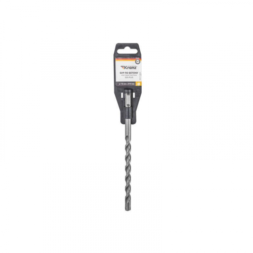 Бур по бетону 12х210мм крестовая пластина SDS PLUS Kranz KR-91-0822 фото 6