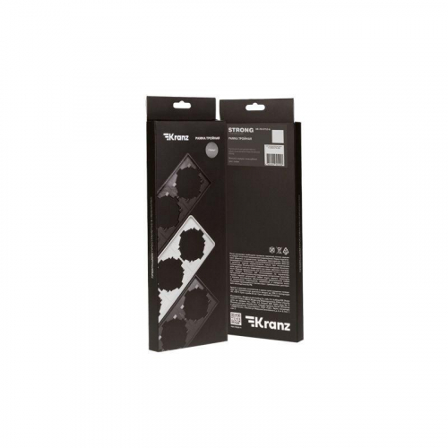 Рамка 3-м STRONG MIELE графит Kranz KR-78-0753-6 фото 3