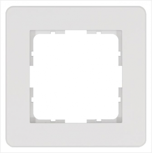 Рамка 1-м G-Flex бел. глянцевый Jasmart G1101W