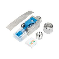 Разъем RJ45(8P8C) полевой заделки под витую пару FTP кат.6 50микродюйм PRO Rexant 02-0381
