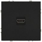 Розетка HDMI СП Galaxy 16А IP20 250В антрацит Эра Б0070798