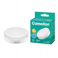 Лампа светодиодная LED8-GX53/845/GX53 8Вт таблетка матовая 4500К бел. GX53 220В Camelion 13473