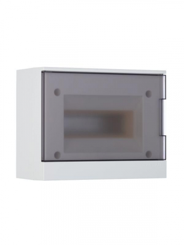 Бокс настенный Basic E 8М сер. прозр. дверь (с клемм) ABB 1SZR004002A2203