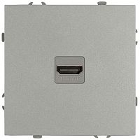 Розетка HDMI СП Galaxy 16А IP20 250В алюм. Эра Б0070796