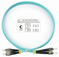 Шнур оптический duplex FC-ST 50/125мм OM3 1м LSZH FOP-50-FC-ST-1m Cabeus 7566c