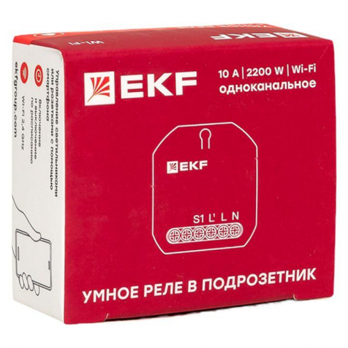 Реле в подрозетник 1-канальное Умное Wi-Fi Connect EKF ssh-1g-wf фото 12