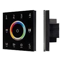 Панель сенсорная SMART-P67-MULTI 230В 4 зоны 2.4G IP20 пластик черн. Arlight 028322