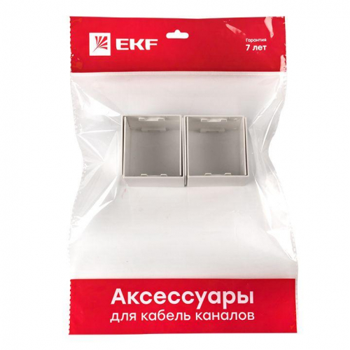 Соединитель 60х60 бел. Plast PROxima (уп.4шт) EKF conw-60-60x4 фото 7