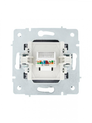 Розетка компьютерная 1-м СП Vesna механизм графит LEZARD 742-3488-140 фото 3