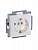 Механизм розетки 1-м СП Basic 16А IP20 250В альп. бел. ABB 2CKA002011A3855