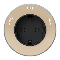 Розетка MultiTrack 16А 2P+E 250В круглая тип MTK13 песочн. SE MTK13001P