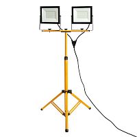 Прожектор LL-505 2х100Вт 6400К IP65 230В на штативе черн. FERON 48506