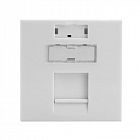 Вставка 45х45 для 1 модуля Keystone (аналог Mosaic) бел. DKC RNW451WH