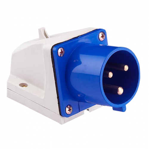 Вилка стационарная 523 32А 2P+PE 220В IP44 EKF ps-523-32-220 фото 2