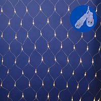 Сетка ULD-N1515-96/TTK WARM WHITE IP44 с эффектом мерцания 1.5х1.5м соединяемая 96 LED тепл. свет провод прозр. Uniel UL-00008418