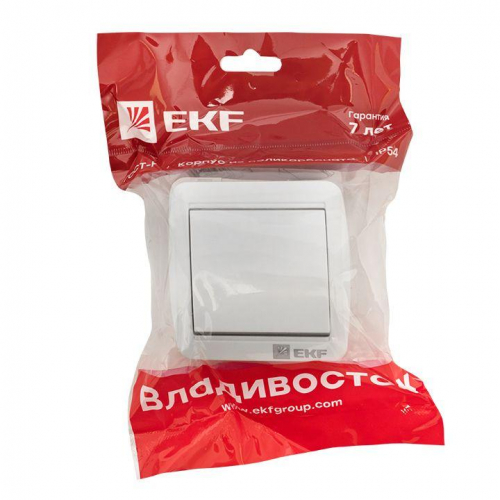 Выключатель ОП Владивосток 10А IP54 бел. PROxima EKF EQR16-021-30-54 фото 3