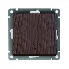 Переключатель проходной 1-кл. СП Афина 10А IP20 механизм венге Universal A0025-V