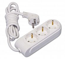 Удлинитель 3х2м с заземл. 16А IP20 ПВС 3х1.5 защ. шторки Makel N3210034