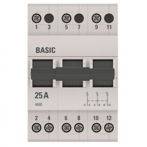 Переключатель трехпозиционный 3п 25А Basic EKF tps-3-25 фото 2