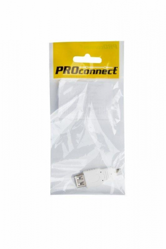 Переходник гнездо USB-A (Female) - штекер Micro USB (Male) (инд. упак.) PROCONNECT 18-1173-9 фото 2