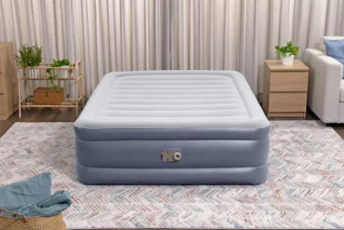 Кровать надувная 152х203х51см+встр. насос 220В (6713I) Bestway 6941607326428 фото 3