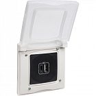 Рамка 1-м Etika IP44 с защ. крышкой бел. IEK 672550