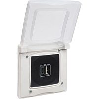Рамка 1-м Etika IP44 с защ. крышкой бел. IEK 672550