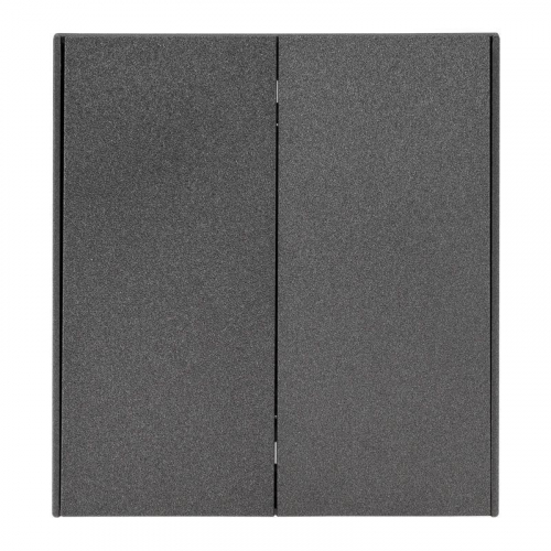 Переключатель перекрестный 2-кл. СП STRONG 10А графит Kranz KR-78-0733-6