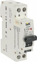 Выключатель автоматический дифференциального тока 2п C 13А 30мА тип AC АВДТ B06S 18мм ARMAT IEK AR-B06S-1N-C13C030