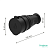 Розетка 1-м MultiSet 16А 250В IP44 с заземл. каучук черн. SE MST4002BK