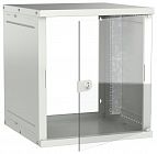 Шкаф настенный 12U 600х600мм дверь стеклян. сер. GENERICA LWE3-12U66-GF-G
