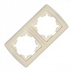 Рамка 2-м Маргарита горизонт. сл.кость (ivory) UNIversal МР002Г-I
