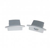 Набор аксессуаров UFE-N01 SILVER B POLYBAG для алюм. профиля заглушки 4шт пластик серебр. Uniel UL-00000620