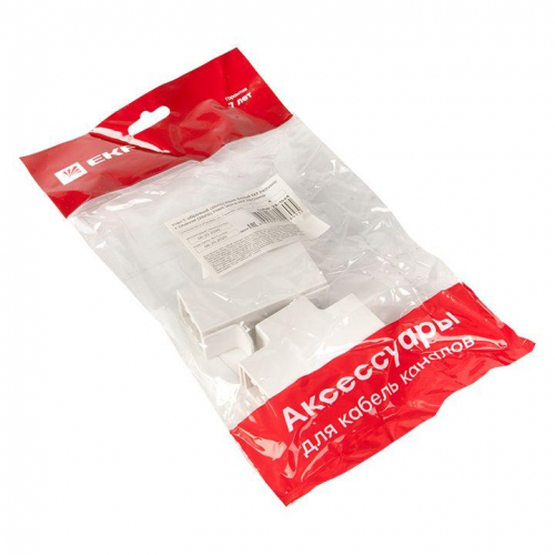 Угол T-образный 25х16 бел. Plast PROxima (уп.4шт) EKF tchw-25-16x4 фото 2
