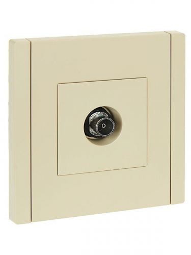 Розетка TV оконечная FORTE&PIANO FP428 ваниль IEK FP-A10-O-K10