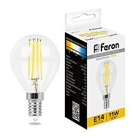 Лампа светодиодная LB-511 11Вт прозрачная 2700К E14 230В FERON 38013