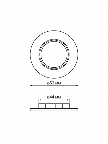 Кольцо для патрона Е27, термостойкий пластик, черный, TDM фото 4