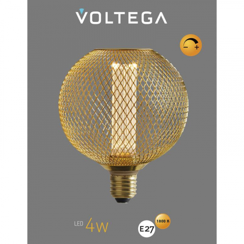 Лампа светодиодная Loft Led DP82293 4Вт 1800К E27 DIM Voltega 8566 фото 6