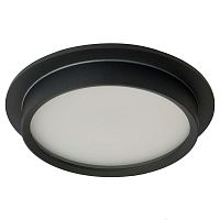 Светильник DL704 25Вт 230В GX70 IP44 потолочн. встраив. круг без лампы черн. FERON 51106