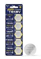 Элемент питания литиевый CR2016 таблетка (блистер 5шт) TOKOV ELECTRIC TKE-LI-CR2016/B5