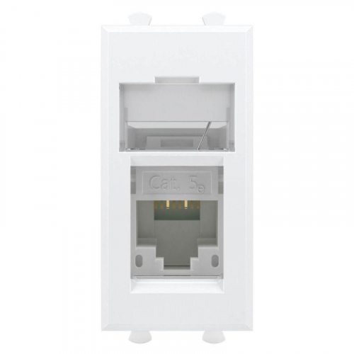 Розетка компьютерная 1мод. Avanti "Белое облако" RJ45 кат.5E модульная DKC 4400461 фото 2