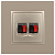 Розетка аудио 2мод. 14-3112-04 Elegance шампань ЭРА Б0034329