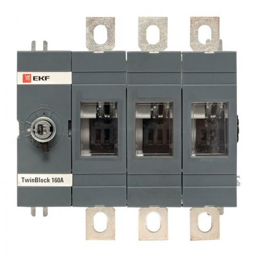 Рубильник 3п 160А без рукоятки управления TwinBlock PROxima EKF tb-s-160-3p фото 2