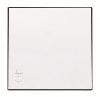 Накладка розетки с крыш. SKY ал.бел. ABB 2CLA858810A1101