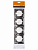 Рамка 4-х постовая вертикальная шоколад "Лама" TDM