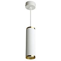 Светильник ML1908 35Вт GU10 230В MR16 D55хH200 потолочн. на подвесе бел. античное зол. FERON 48854