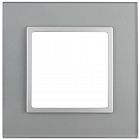 Рамка 1-м 14-5101-03 стекло Elegance алюм.+алюм. ЭРА Б0034472