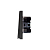 Выключатель 2-кл. СП STRONG MIELE 10А графит Kranz KR-78-0706-6